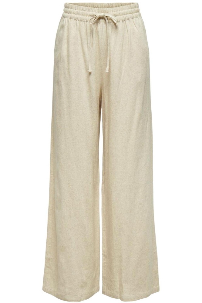 JDYSAY HW LINEN WIDE PANT WVN NOOS 15318361 Oatmeal/Melange